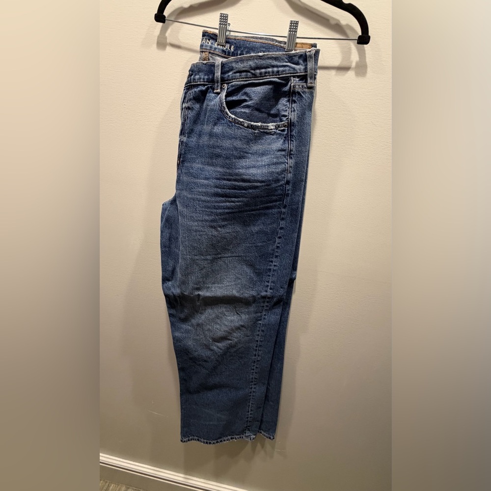 American Eagle 🦅 Outfitters Low Rise Baggy Straight Jeans - Picture 4 of 5